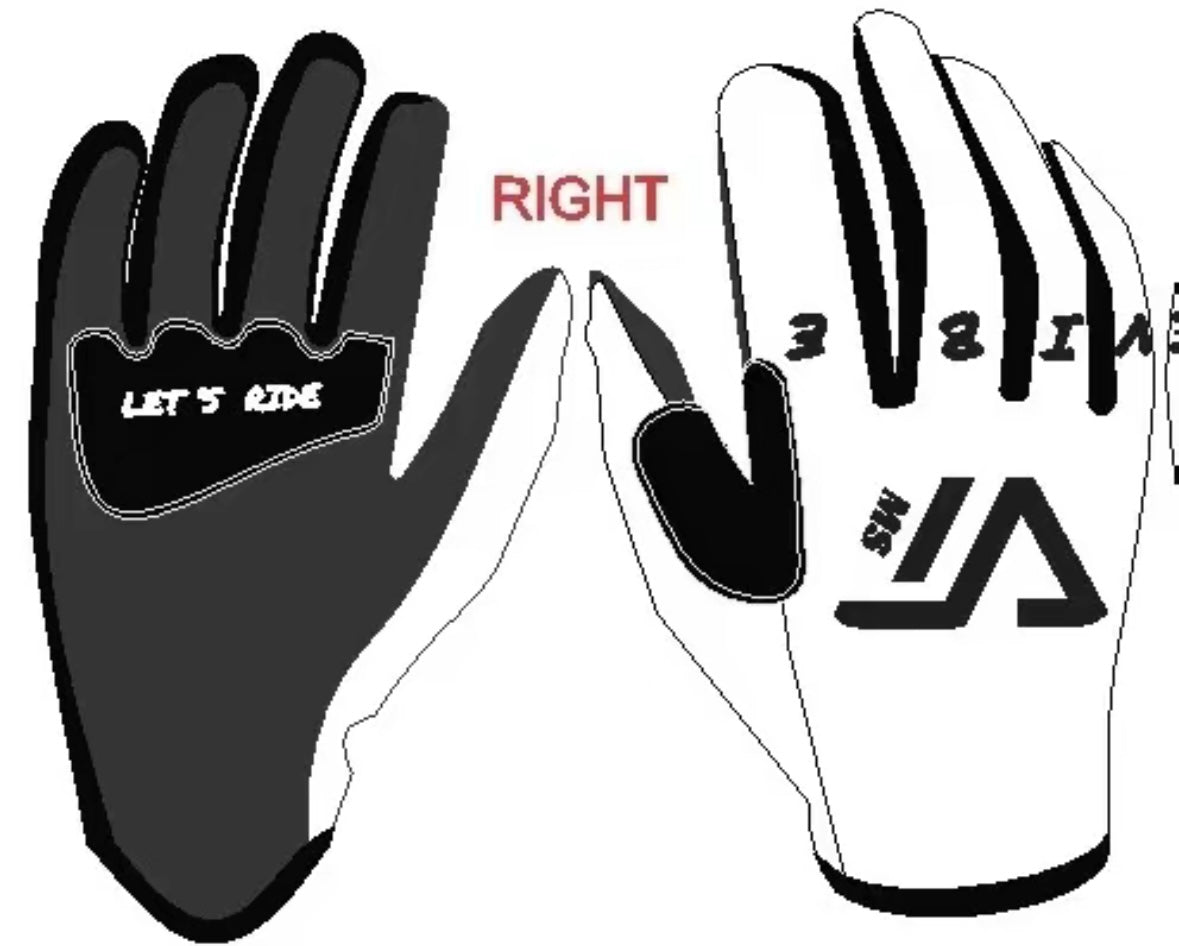 VibeTimez Gloves White