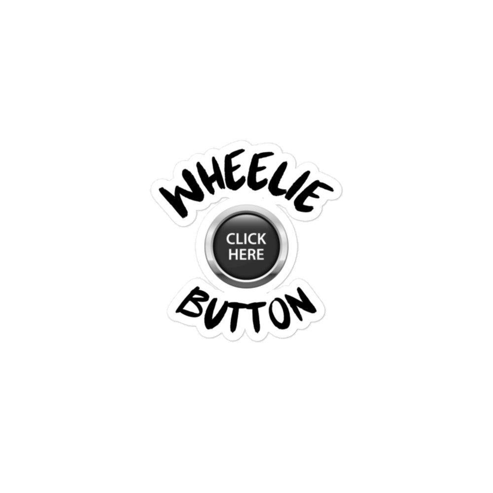 Wheelie Button sticker