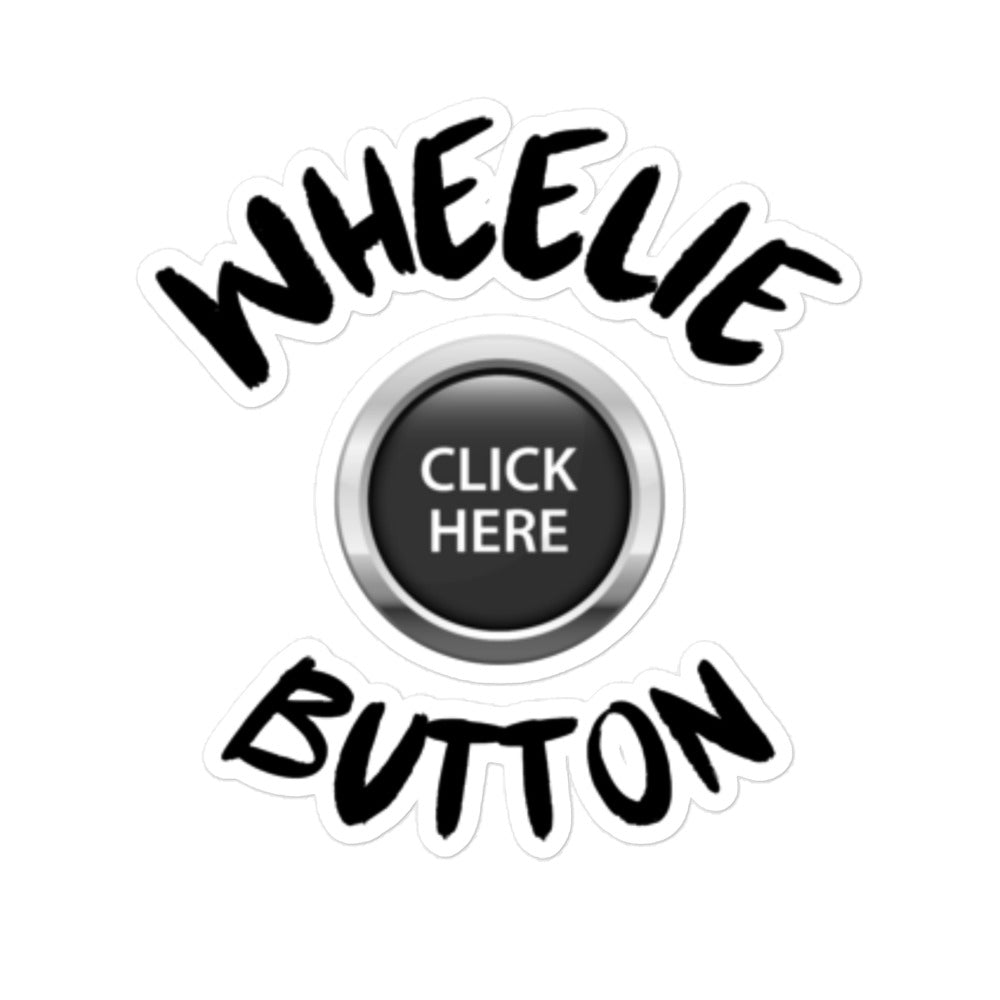 Wheelie Button sticker