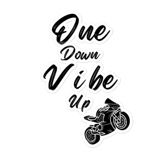 One down Vibe Up stickers