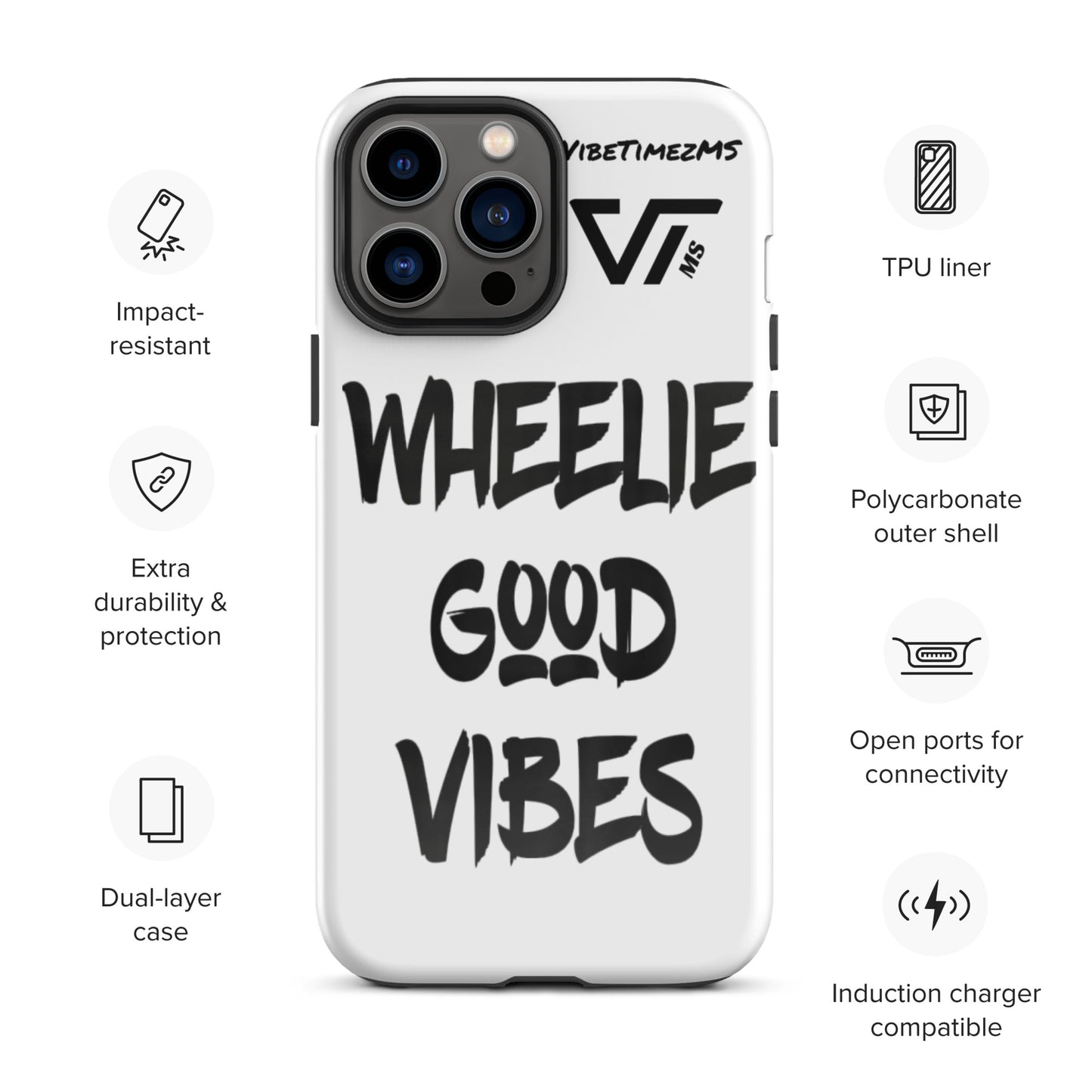 Wheelie Good Vibes iPhone® case