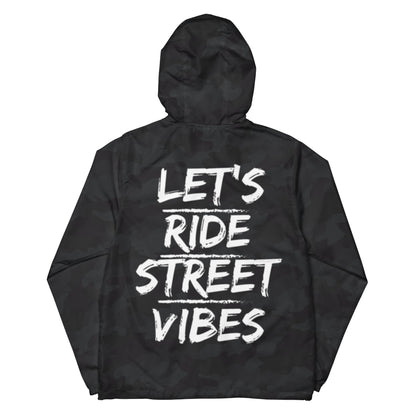 Let's Ride Street Vibes Unisex lightweight zip up windbreaker