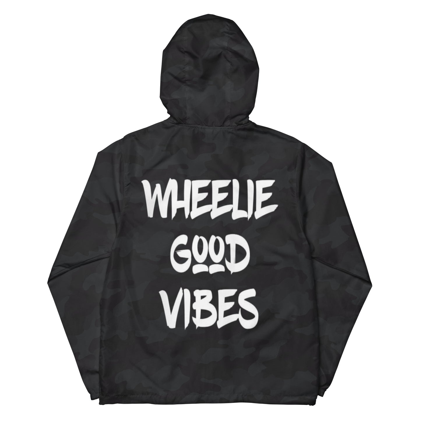 Wheelie Good Vibes Unisex lightweight zip up windbreaker