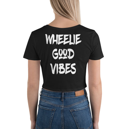 Wheelie Good Vibes Women’s Crop Tee