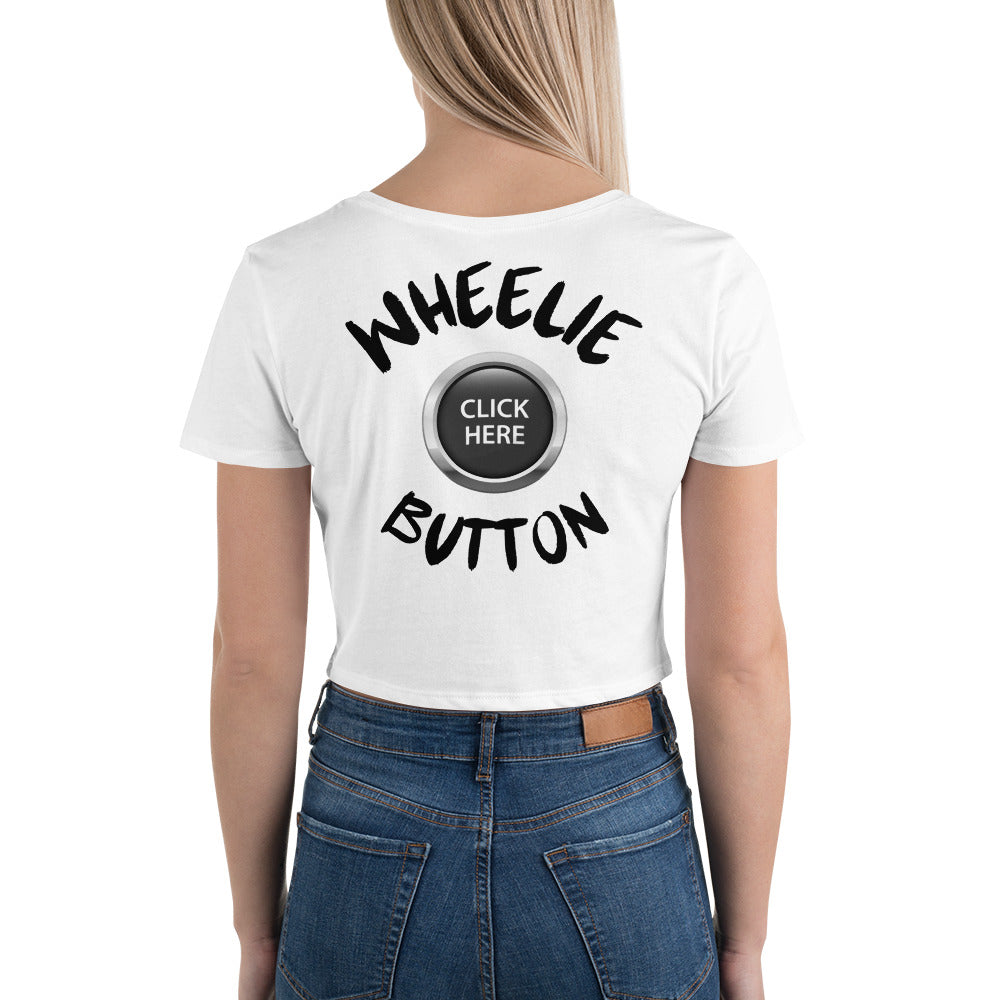 Wheelie Button Crop Tee