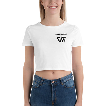 One Down Vibe Up Crop Tee